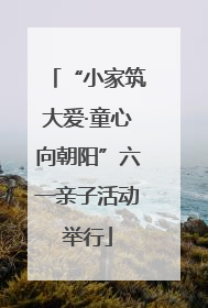 “小家筑大爱·童心向朝阳”六一亲子活动举行