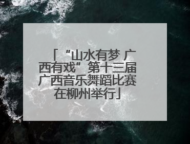 “山水有梦 广西有戏”第十三届广西音乐舞蹈比赛在柳州举行