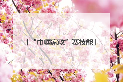 “巾帼家政”赛技能