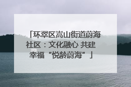 环翠区嵩山街道蔚海社区：文化融心 共建幸福“悦龄蔚海”