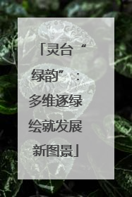 灵台“绿韵”：多维逐绿绘就发展新图景