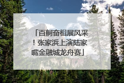 百舸奋楫展风采！张家浜上演陆家嘴金融城龙舟赛