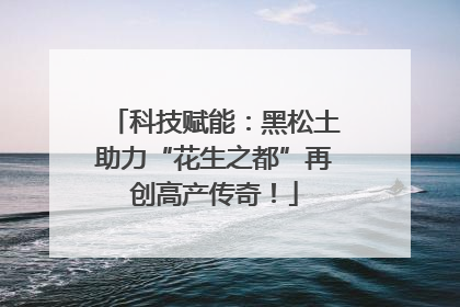 科技赋能：黑松土助力“花生之都”再创高产传奇！