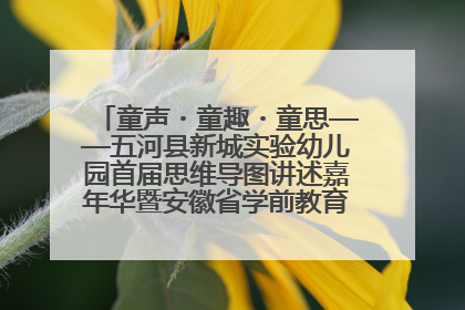 童声・童趣・童思——五河县新城实验幼儿园首届思维导图讲述嘉年华暨安徽省学前教育教研基地园项目阶段性成果展示活动