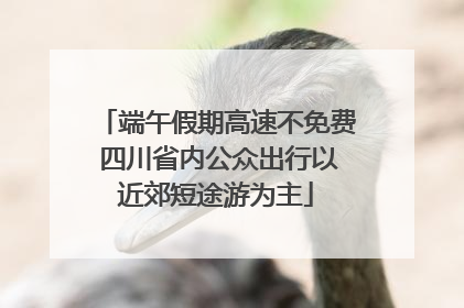 端午假期高速不免费 四川省内公众出行以近郊短途游为主