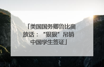 美国国务卿鲁比奥放话：“狠狠”吊销中国学生签证
