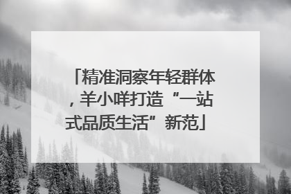 精准洞察年轻群体，羊小咩打造“一站式品质生活”新范