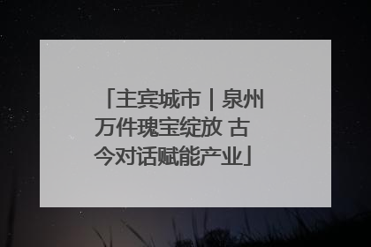 主宾城市｜泉州万件瑰宝绽放 古今对话赋能产业