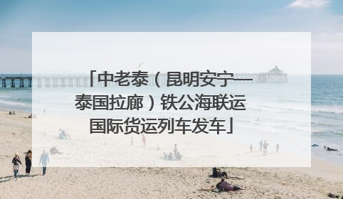 中老泰（昆明安宁—泰国拉廊）铁公海联运国际货运列车发车