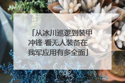 从冰川巡逻到装甲冲锋 看无人装备在我军应用有多全面