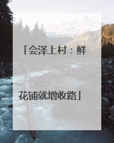 会泽上村：鲜花铺就增收路