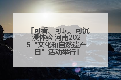 可看、可玩、可沉浸体验 河南2025“文化和自然遗产日”活动举行