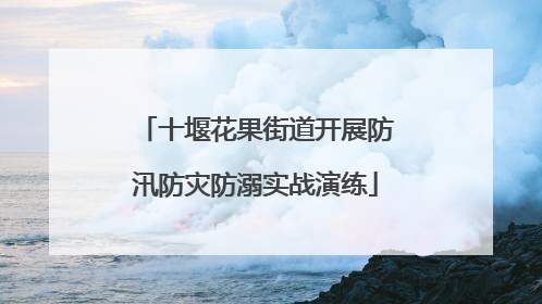 十堰花果街道开展防汛防灾防溺实战演练