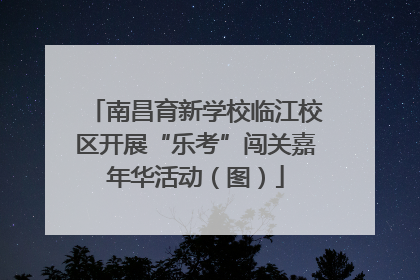 南昌育新学校临江校区开展“乐考”闯关嘉年华活动（图）