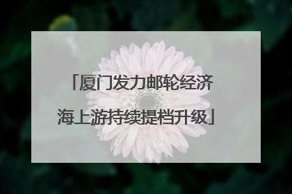 厦门发力邮轮经济 海上游持续提档升级