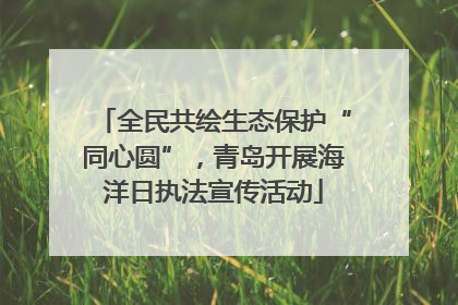 全民共绘生态保护“同心圆”，青岛开展海洋日执法宣传活动