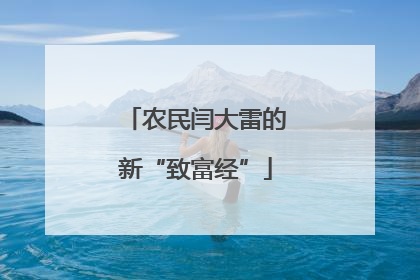 农民闫大雷的新“致富经”