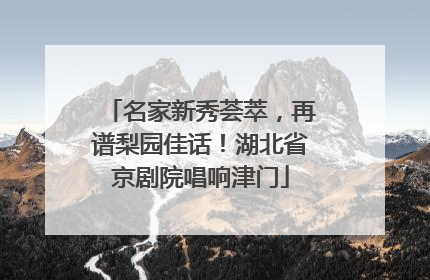 名家新秀荟萃，再谱梨园佳话！湖北省京剧院唱响津门