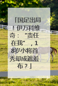 国足出局！伊万科维奇：“责任在我”，18岁小将首秀却成遮羞布？