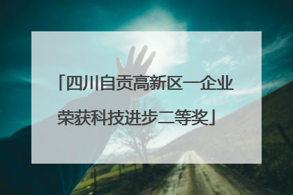 四川自贡高新区一企业荣获科技进步二等奖