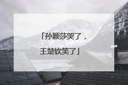孙颖莎哭了，王楚钦笑了