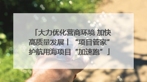 大力优化营商环境 加快高质量发展丨“项目管家”护航用海项目“加速跑”
