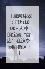威海环翠：日均1000+人冲的宝藏“首店”在这条网红街区！