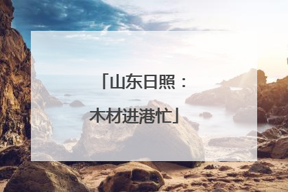 山东日照：木材进港忙