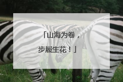 山海为卷，步履生花！
