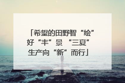 希望的田野智“绘”好“丰”景 “三夏”生产向“新”而行