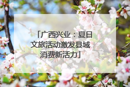 广西兴业：夏日文旅活动激发县域消费新活力