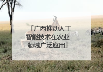 广西推动人工智能技术在农业领域广泛应用