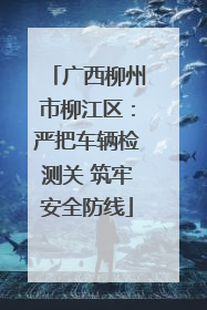 广西柳州市柳江区：严把车辆检测关 筑牢安全防线