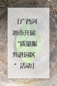 广西河池市开展“质量服务进园区”活动