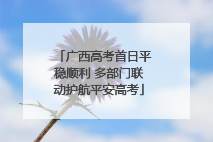 广西高考首日平稳顺利 多部门联动护航平安高考