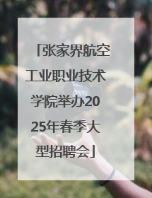 张家界航空工业职业技术学院举办2025年春季大型招聘会