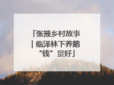 张掖乡村故事｜临泽林下养鹅“钱”景好
