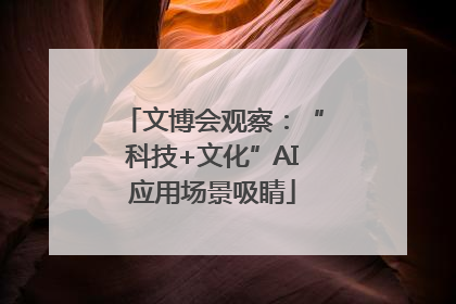 文博会观察：“科技+文化”AI应用场景吸睛