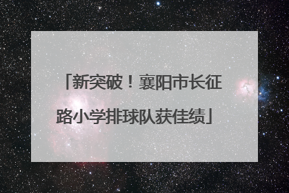 新突破！襄阳市长征路小学排球队获佳绩