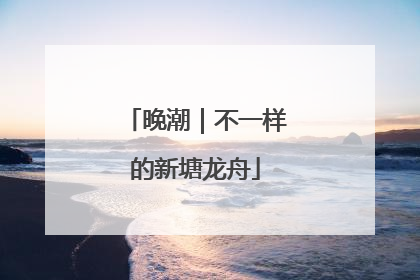 晚潮｜不一样的新塘龙舟