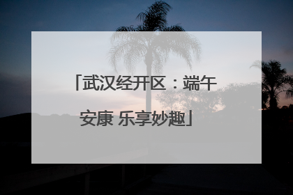 武汉经开区：端午安康 乐享妙趣