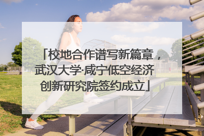 校地合作谱写新篇章，武汉大学·咸宁低空经济创新研究院签约成立