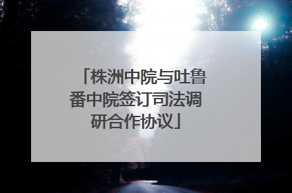 株洲中院与吐鲁番中院签订司法调研合作协议