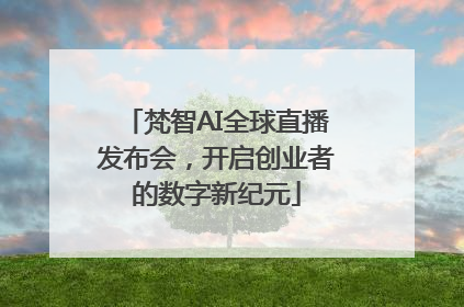 梵智AI全球直播发布会，开启创业者的数字新纪元
