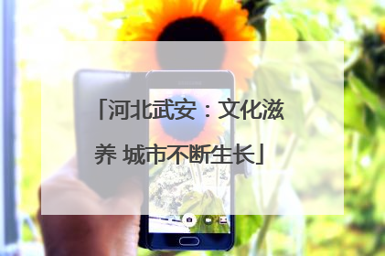 河北武安：文化滋养 城市不断生长