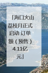 海口火山荔枝月正式启动 订单额（预售）4.11亿元