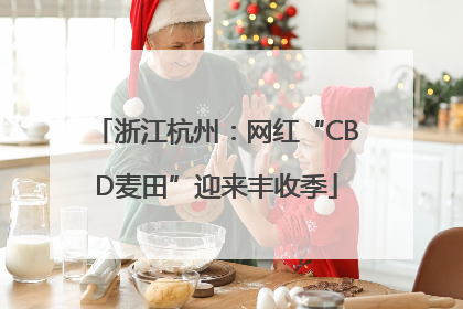 浙江杭州：网红“CBD麦田”迎来丰收季