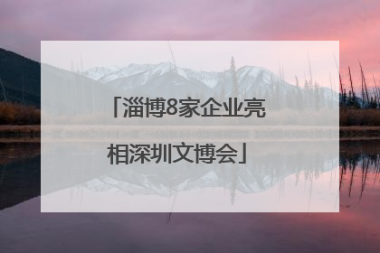 淄博8家企业亮相深圳文博会