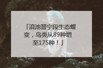 滇池晋宁段生态蝶变，鸟类从89种增至175种！