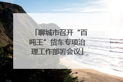聊城市召开“百吨王”货车专项治理工作部署会议